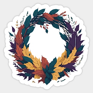 Floral Wreath Sticker